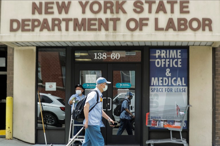 New York sees jump in new unemployment claims