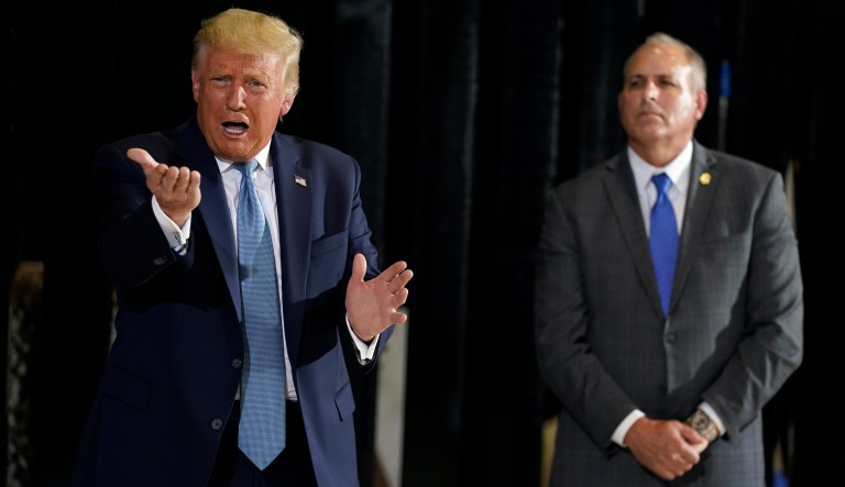 At US-Mexico border, Trump says 300 miles of wall nearly complete