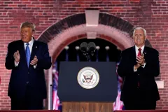 Trump deploys heavy hitters on final night of convention after Biden’s low-octane lineup
