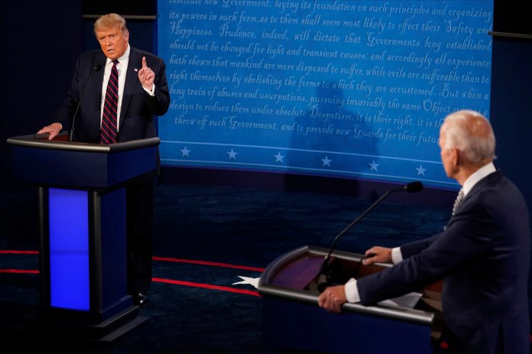 President Trump and Joe Biden face off at debate in Cleveland, Ohio.
