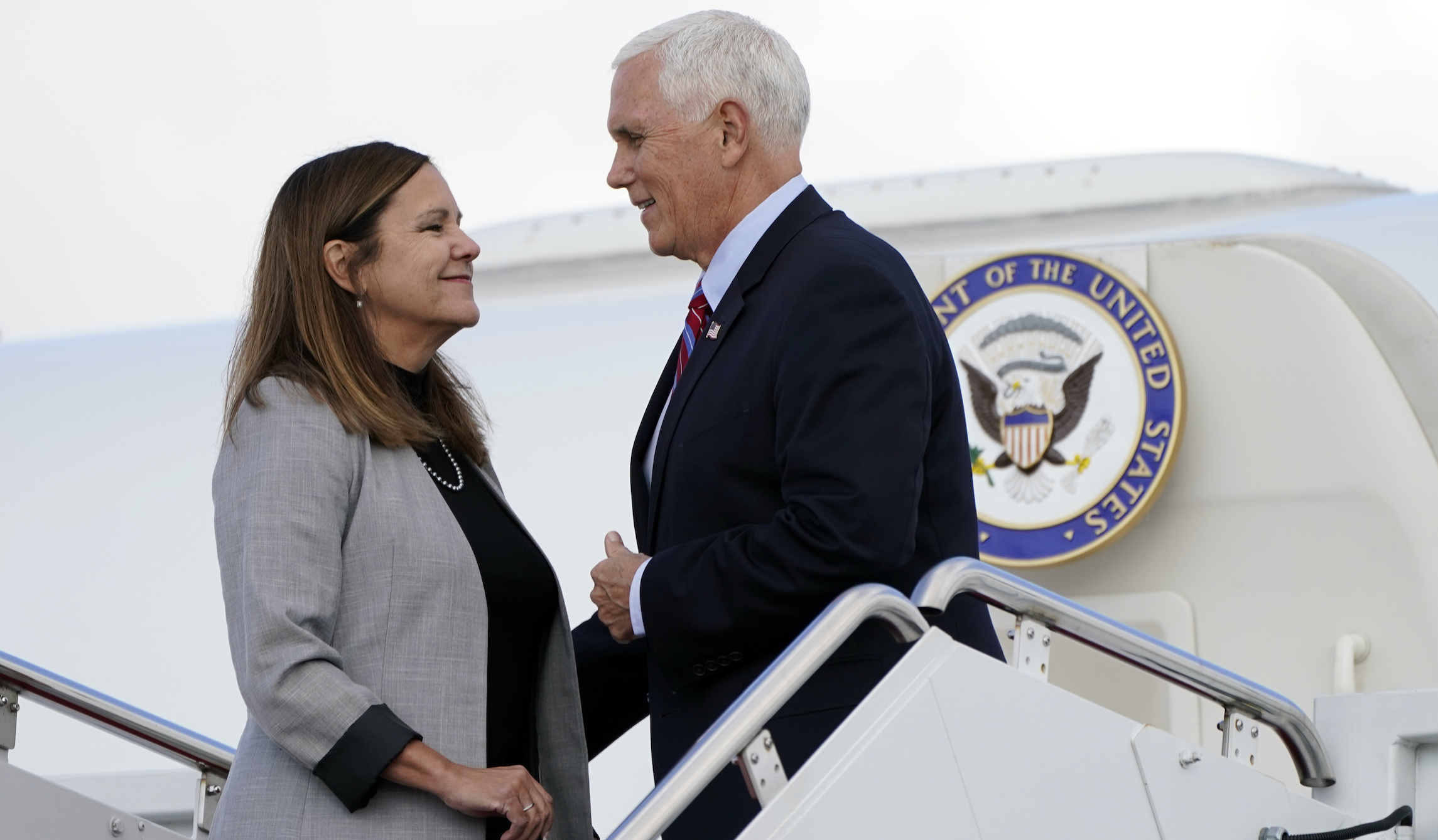 Pence debate prep featured Sarah Sanders, Scott Walker, and Pam Bondi as Kamala Harris