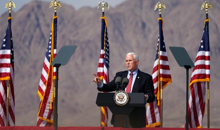 Pence puts Trump center stage as he launches Operation MAGA