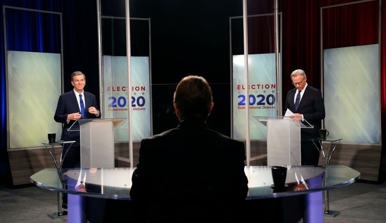 Cooper, Forest debate issues in North Carolina gubernatorial race
