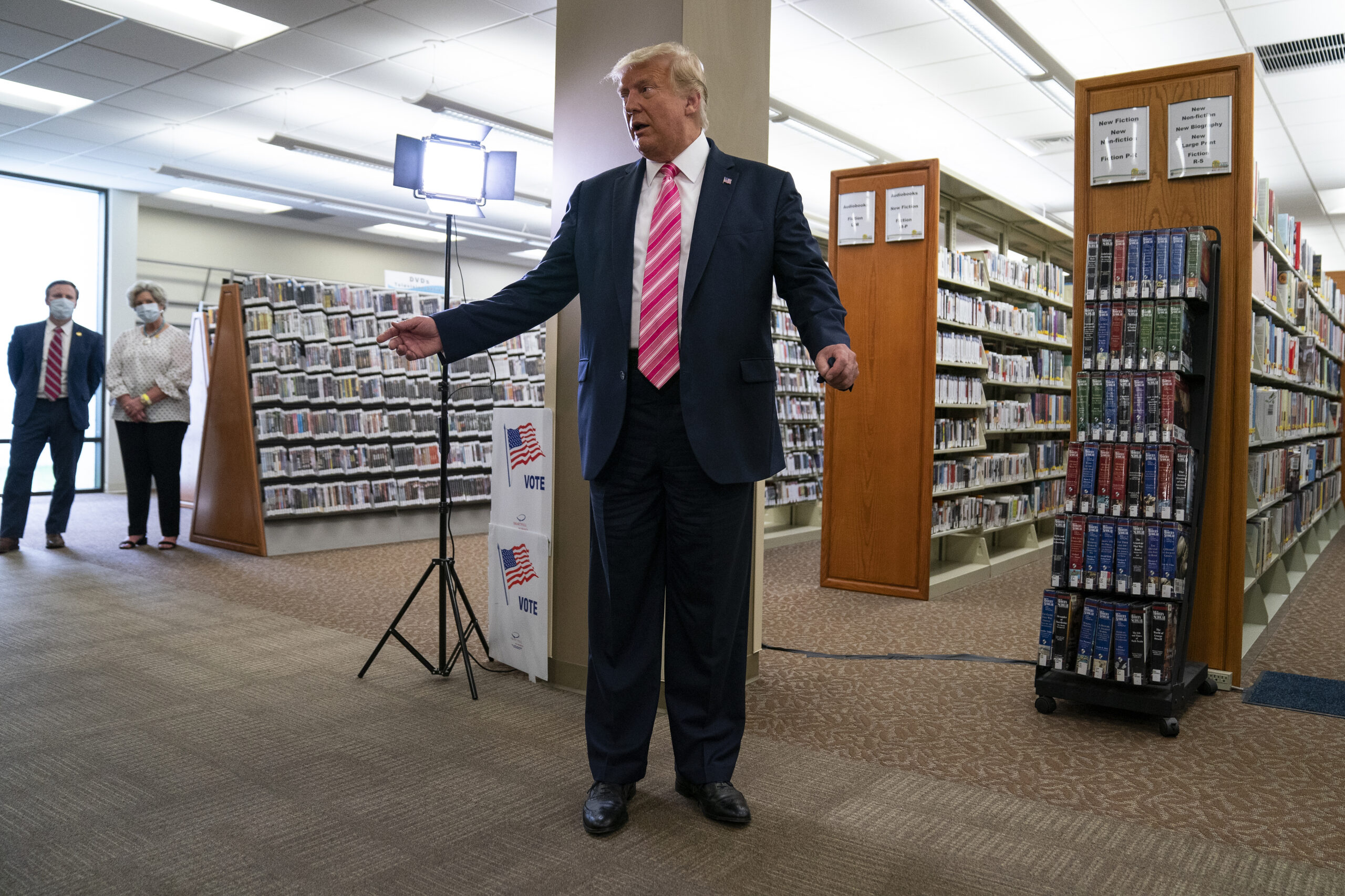 Buzz: Trump library on hold, NPR likes mugshots now, and Lauren Boebert warns on spending