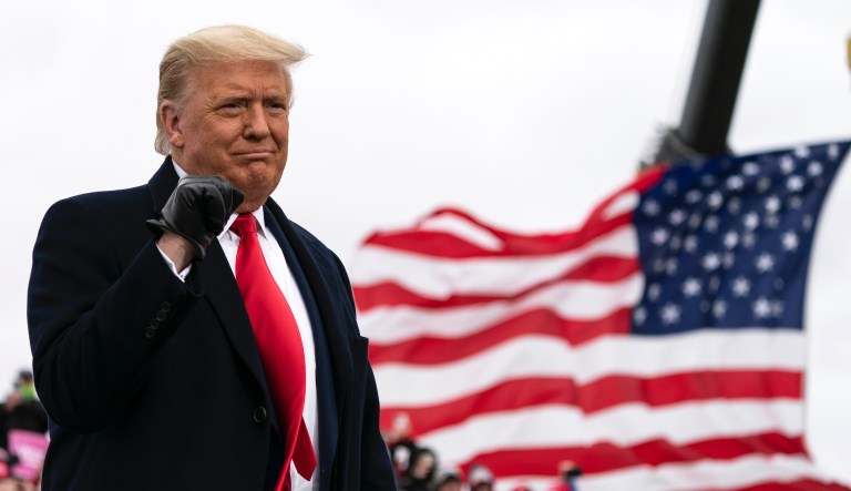 Trump thanks campaign staff and reflects on presidency in Virginia on Election Day