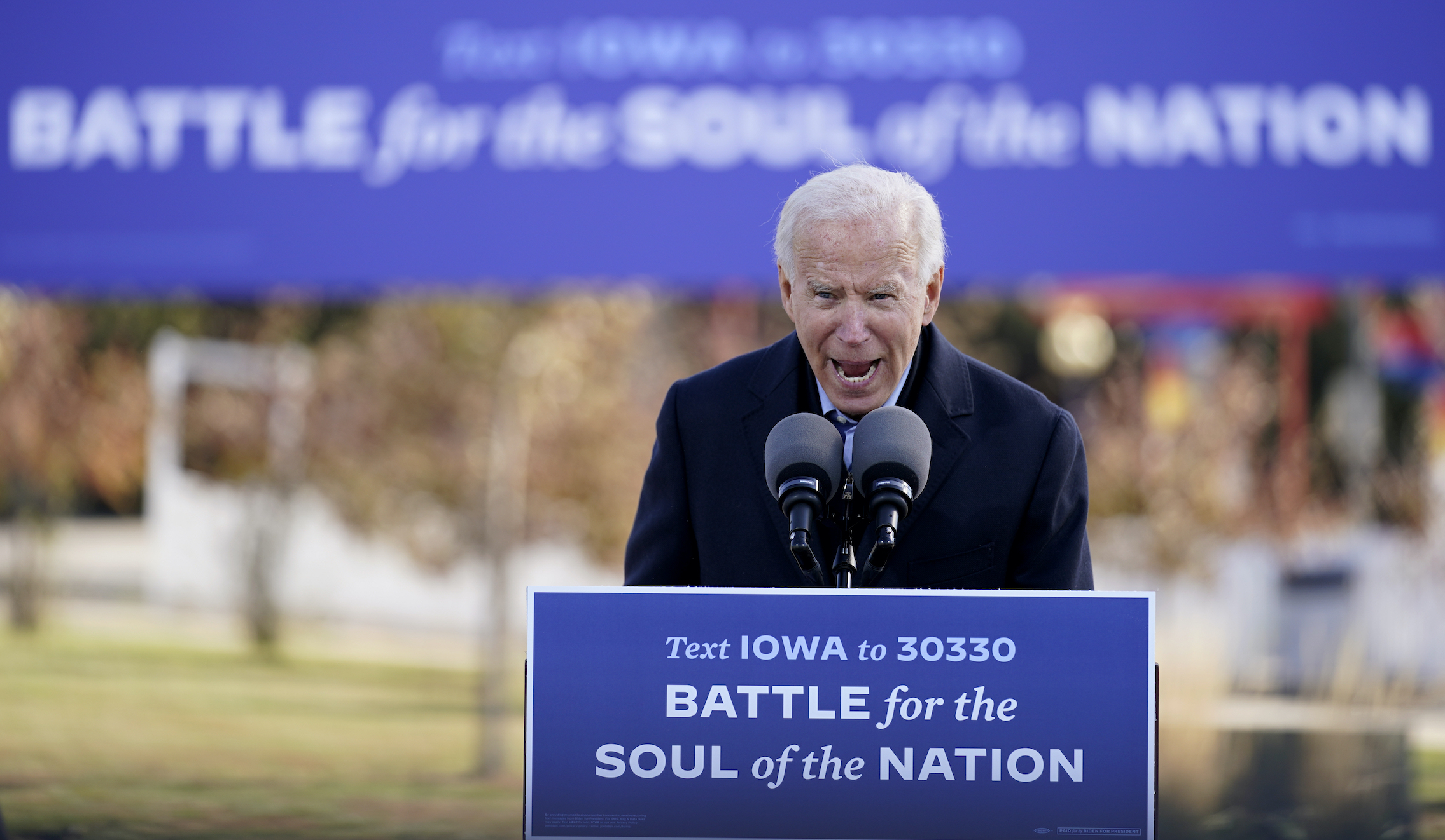 Biden needles Joni Ernst in Iowa for not knowing breakeven soybean price