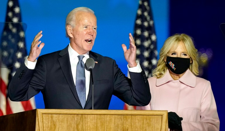 Biden touts popular vote win and projects White House victory