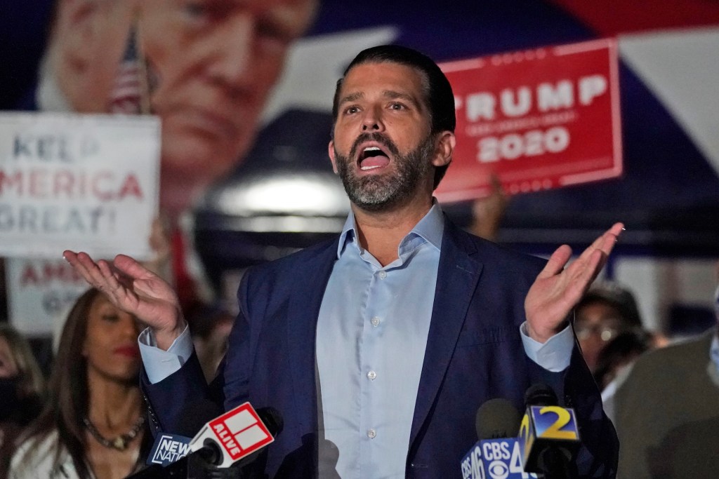 Hunter Biden blackout proves media will protect Democrats for all 'eternity,' Donald Trump Jr. says