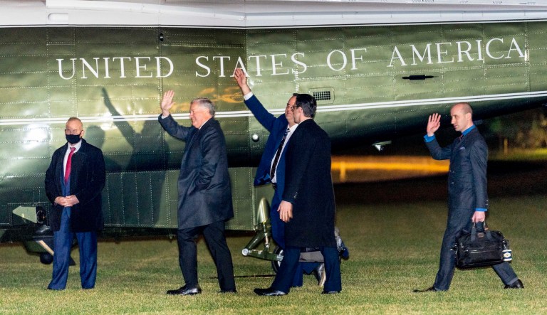 Top Trump officials secure first major win in blitz to stall Biden’s agenda