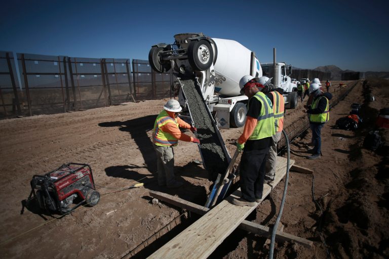 President Biden has shutdown construction on the border wall shown here in Sunland Park, N.M.