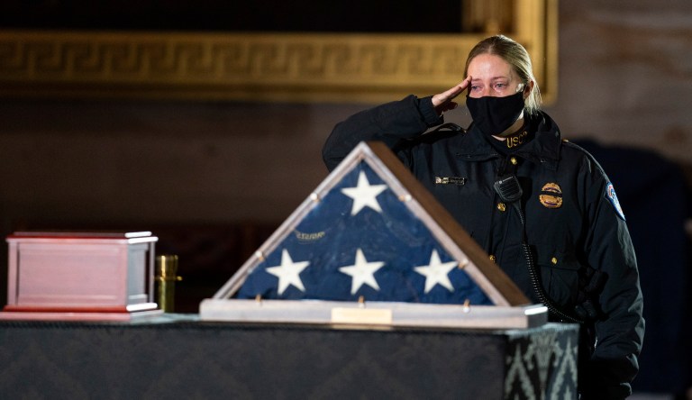 Judge keeps man accused of helping chemical spray attack on Officer Sicknick behind bars