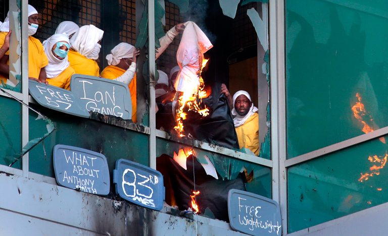 St. Louis inmates set fires, shatter windows, and take over part of jail