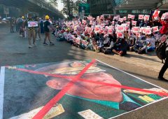 US citizens in Myanmar told to ‘shelter in place’ as government workers strike and armored vehicles are deployed