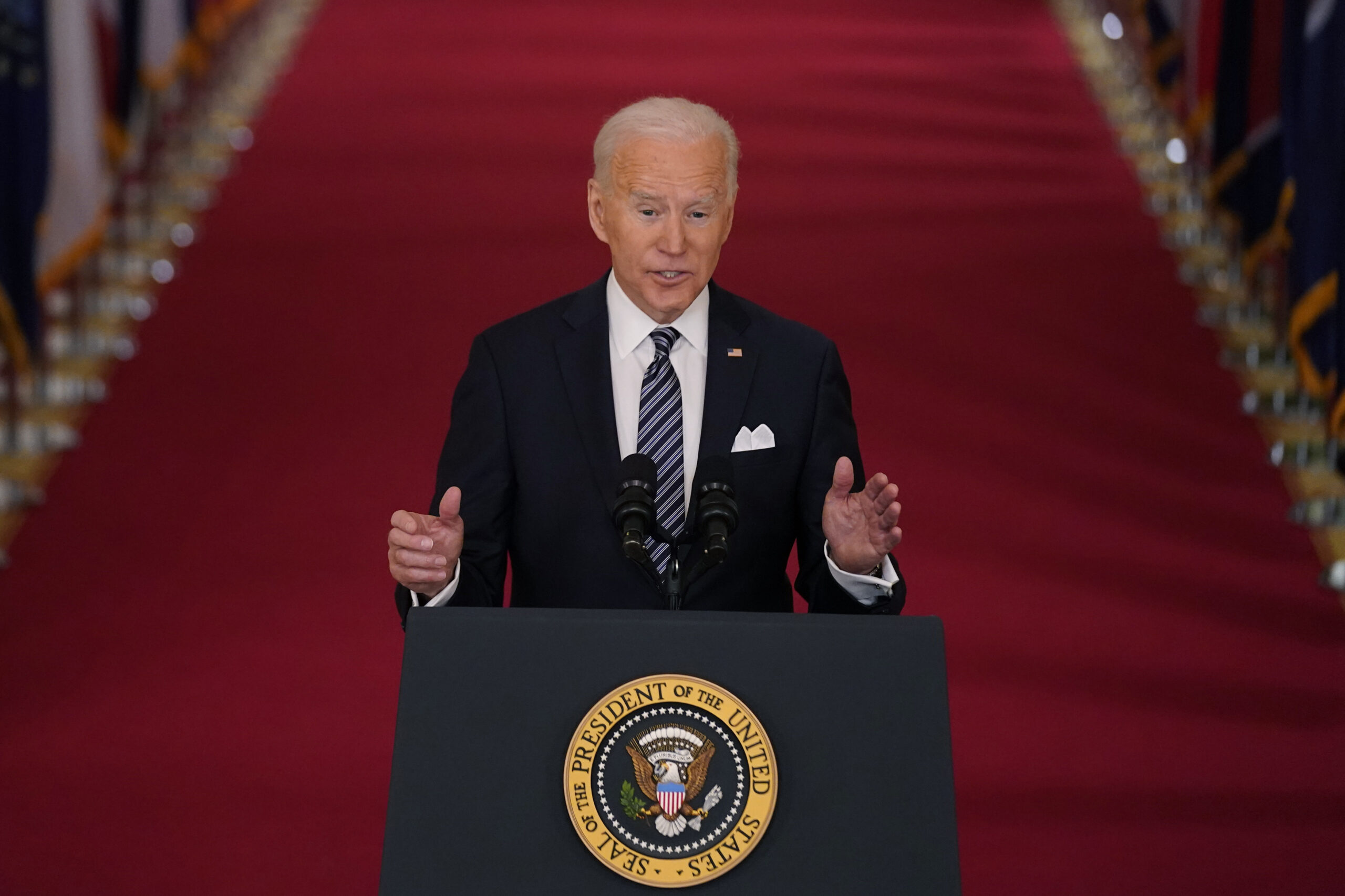 Biden takes full credit for vaccine work started before he took office