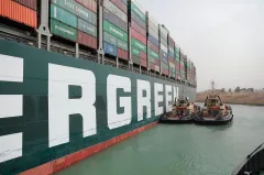 Container ship stuck in Suez Canal freed