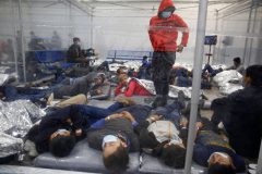 Extreme overcrowding: Border Patrol tent in Donna, Texas, holding 5,700 migrants despite 250-person capacity