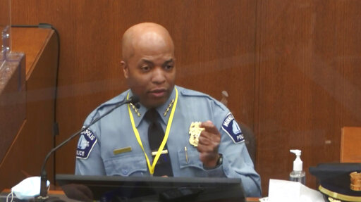 Minneapolis police chief implies Derek Chauvin killed George Floyd