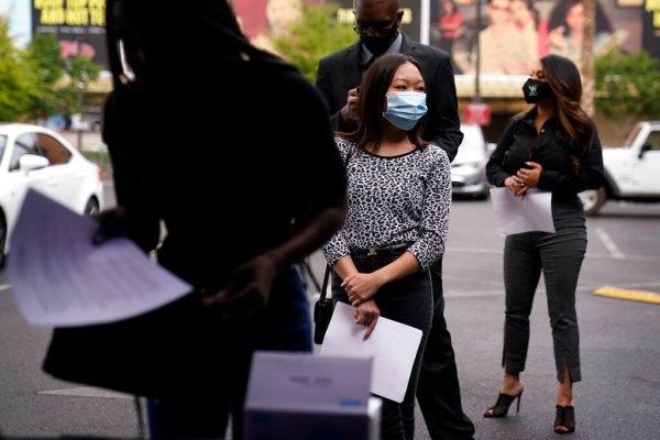 Jobless claims fall below 200,000 for first time since September