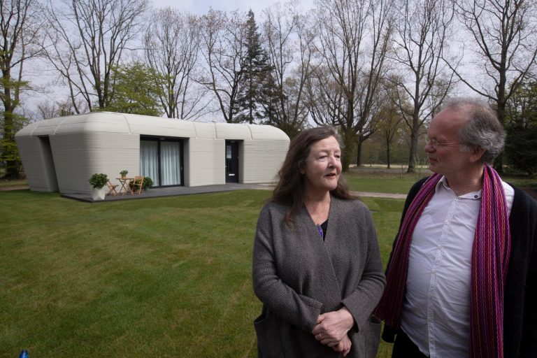 Dutch couple rents Europe’s first fully 3D-printed house
