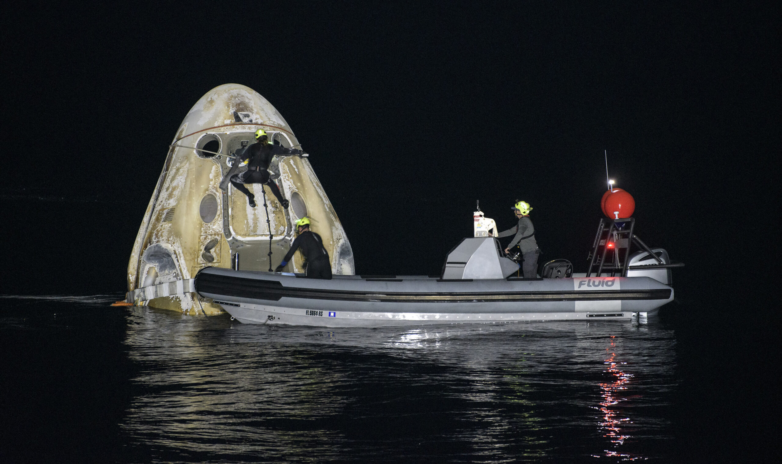 SpaceX Crew-1 lands in Gulf of Mexico following record mission for NASA