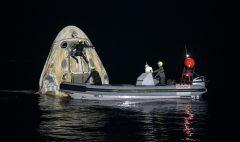 SpaceX Crew-1 lands in Gulf of Mexico following record mission for NASA