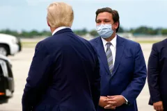 DeSantis pulls into tie with Trump’s favorables