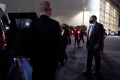 Harris motorcade swarmed by Mexican journalists on motorbikes en route to AMLO meeting