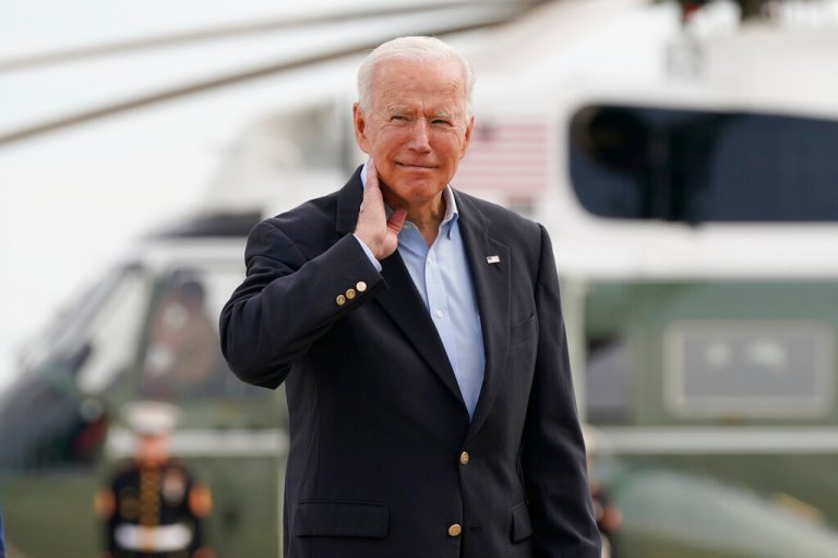 ‘It got me’: Biden swats away cicada on tarmac before first foreign trip
