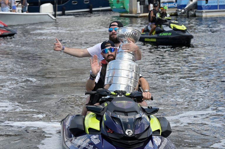 Stanley Cup sustains dent after revelry in Tampa boat parade