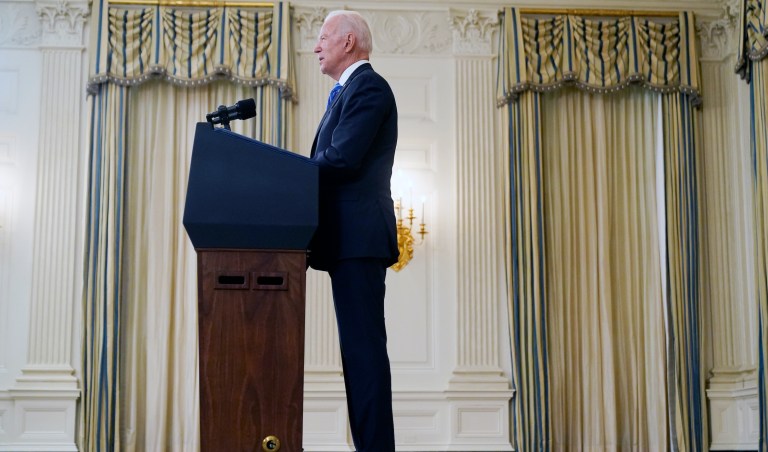 Biden claims ‘capitalism is alive and very well’ amid stock market collapse