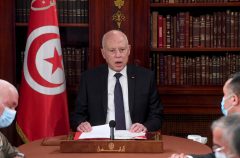 Tunisian president accused of ‘coup’ after sacking prime minister and freezing parliament