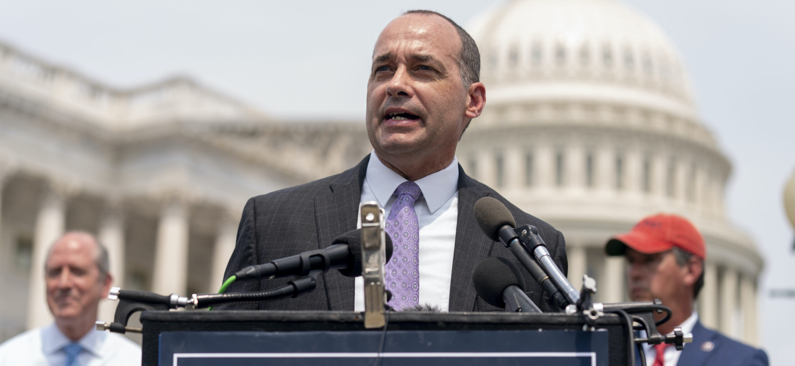 Lawmakers drowned out by protesters as they announce critical race theory bill