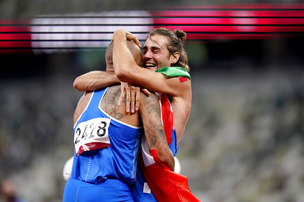 Two Olympians share gold medal after they can’t out-jump each other