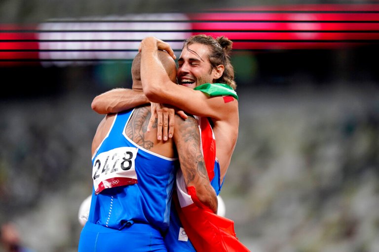 Two Olympians share gold medal after they can’t out-jump each other
