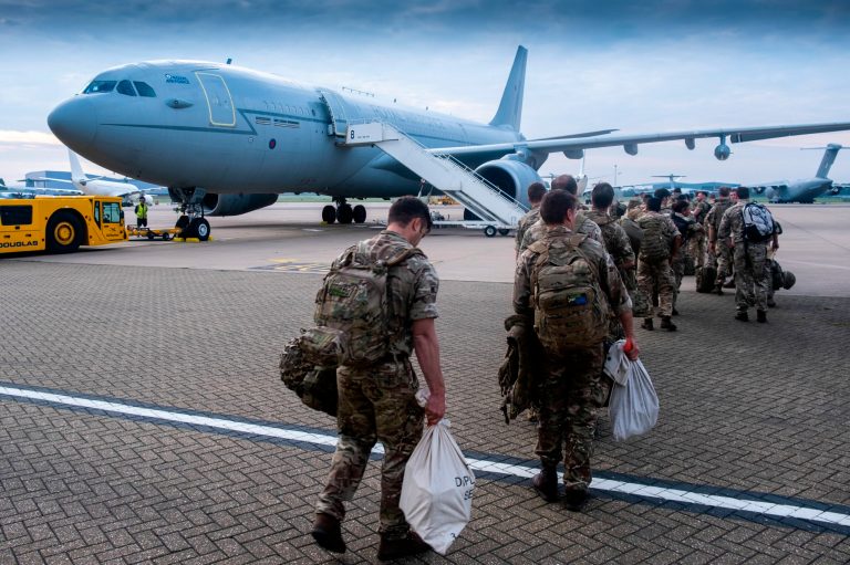 Members of Joint Forces Headquarters get prepared to deploy to Afghanistan to assist in the draw down from the area on Aug. 13. 