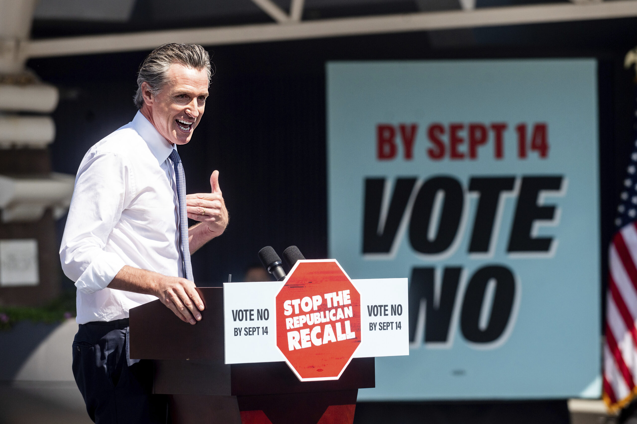 Newsom sounds alarm on California recall, pulling White House into the race