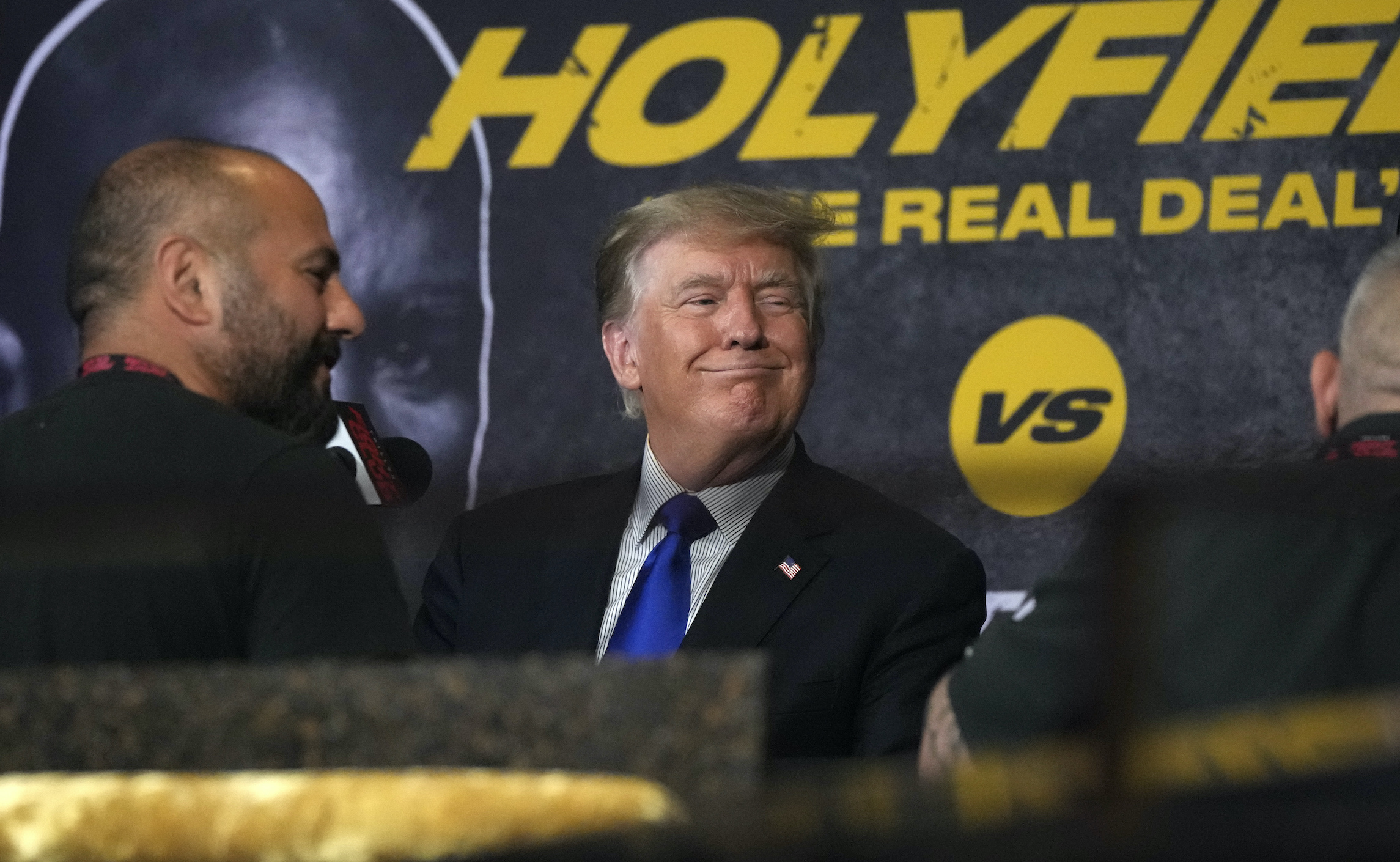 Trump cheered as commentator for boxing match: ‘We Love Trump!’