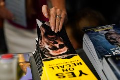 Frustrated LA voters given provisional ballots after equipment glitch in recall election
