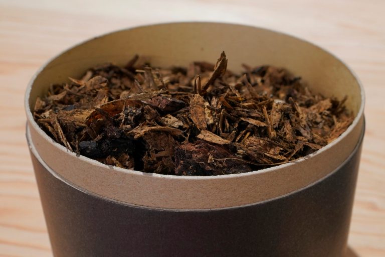  A container of compost produced from human remains is shown at Recompose, a company that composts human remains into soil.