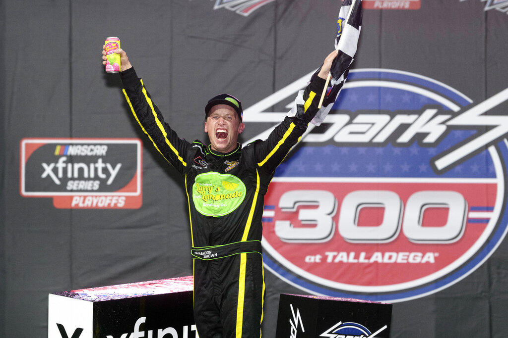 WATCH: NASCAR driver Brandon Brown gets ‘Let’s go Brandon’ cryptocurrency sponsor