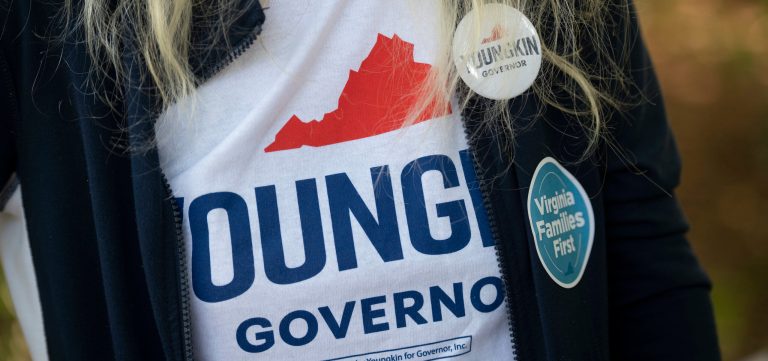 Widow of slain retired St. Louis police captain campaigns for Youngkin