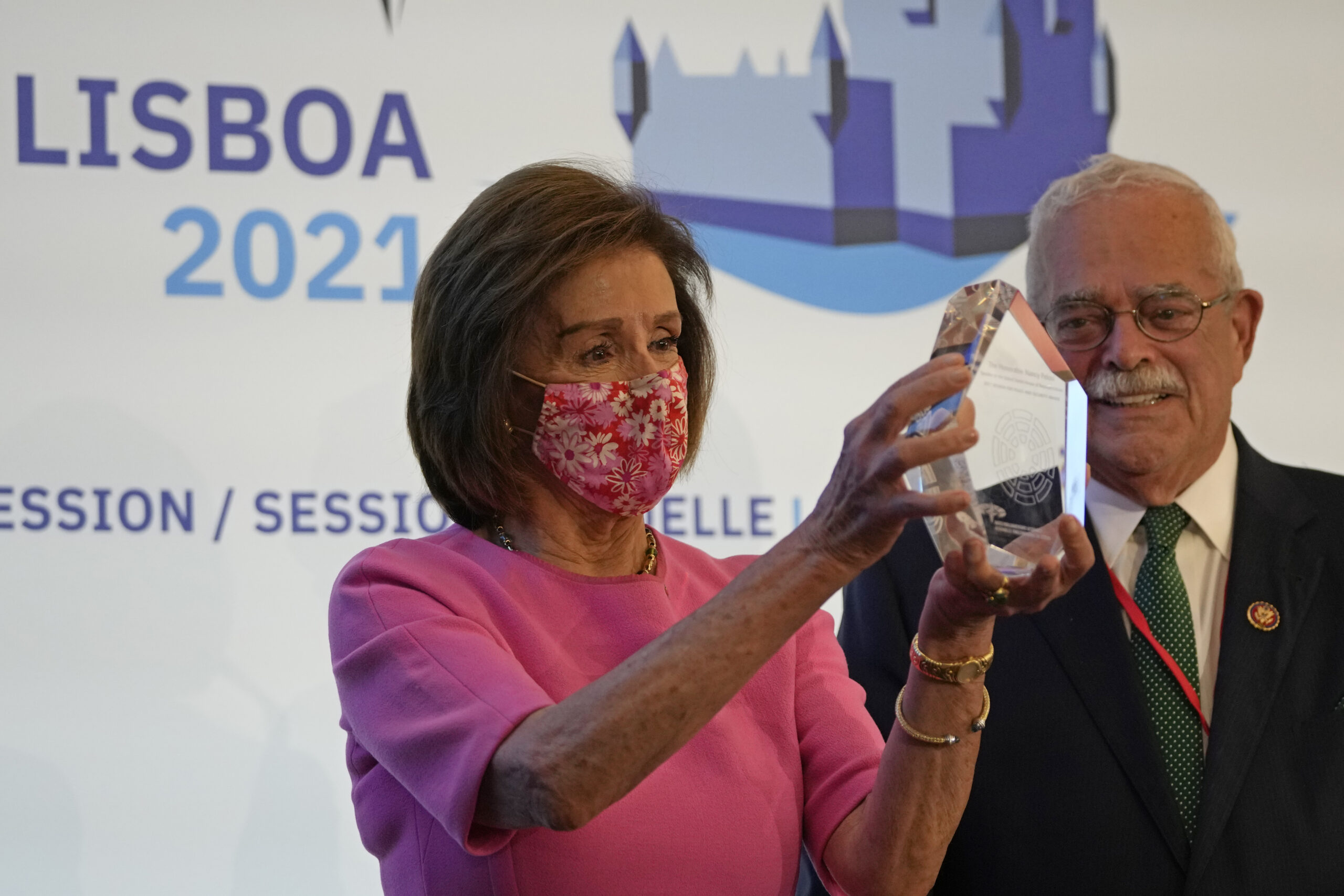 Pelosi accepts inaugural Women for Peace and Security Award