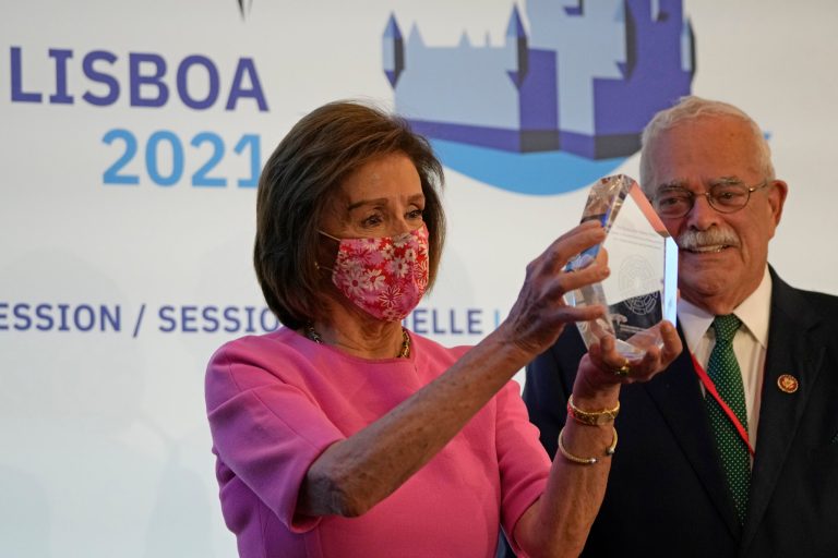 Pelosi accepts inaugural Women for Peace and Security Award