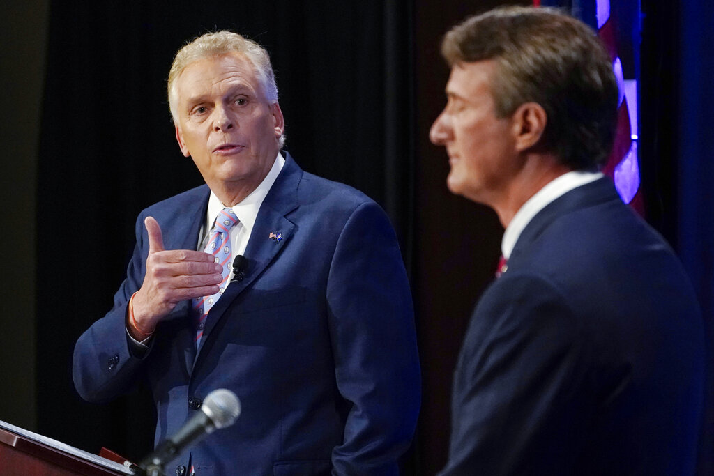 Terry McAuliffe, Glenn Youngkin