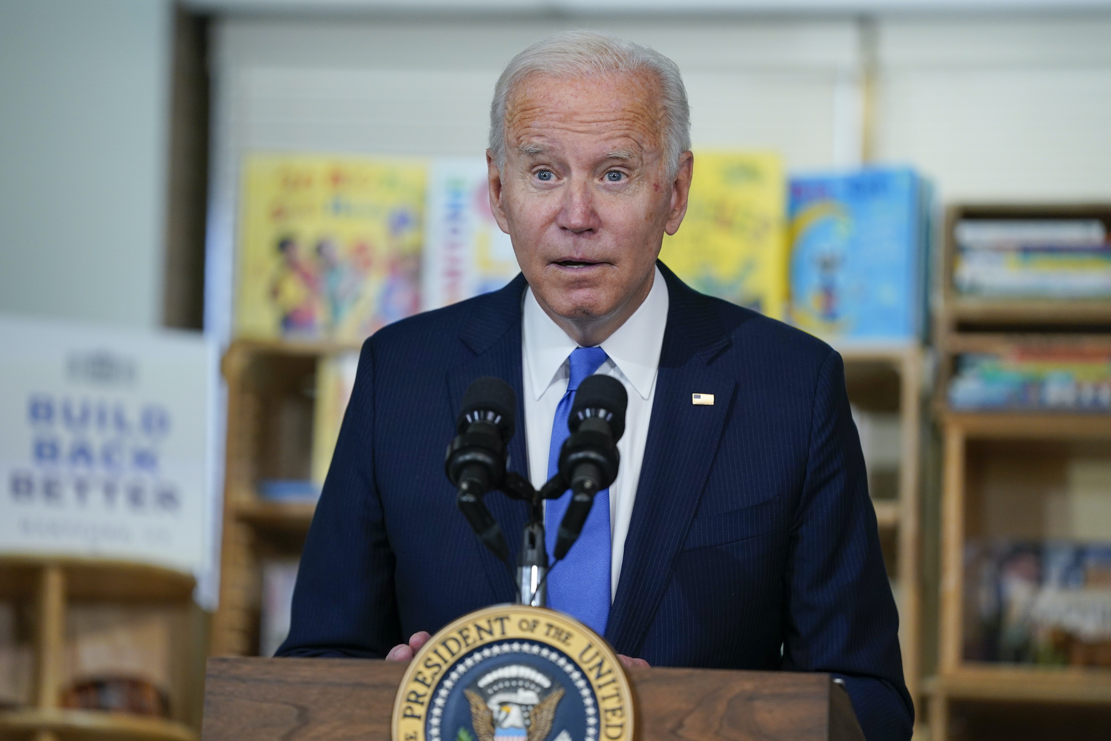 Biden, pushing child care policies, says: ‘Everybody knows I like kids better than people’