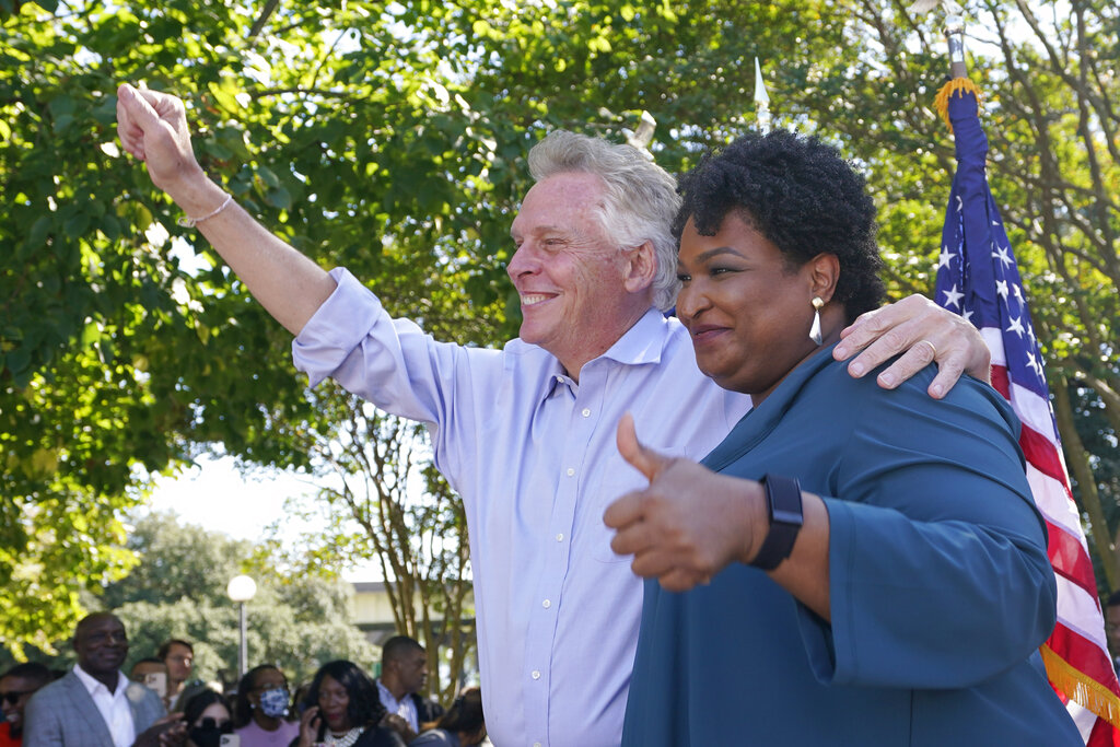 Election truther Terry McAuliffe hosts election truther Stacey Abrams