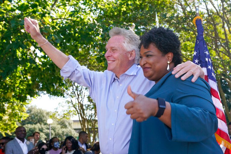 Election truther Terry McAuliffe hosts election truther Stacey Abrams