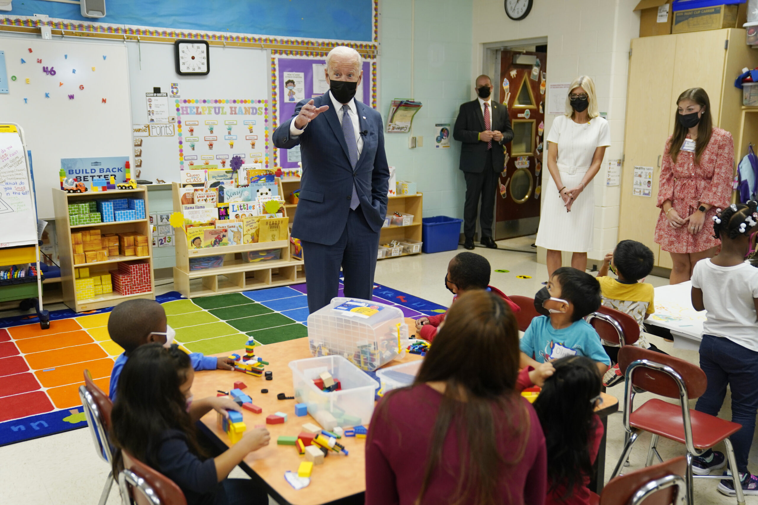 Biden jokes to schoolchildren about dodging press questions