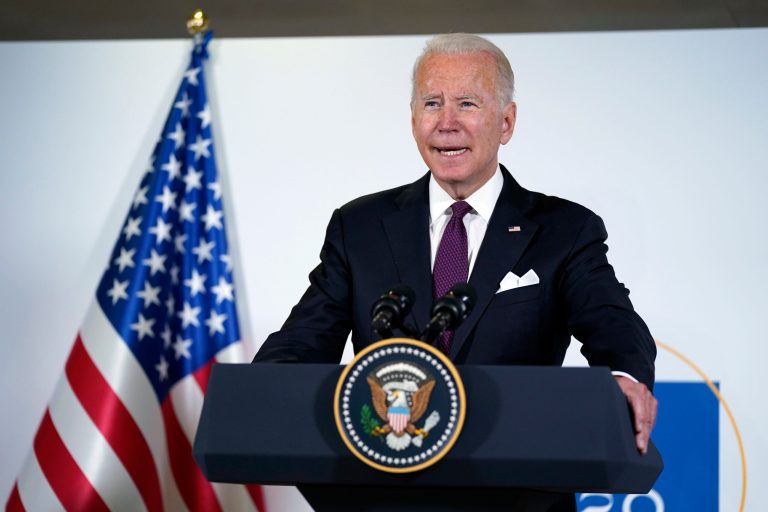 Biden lifts Trump EU steel and aluminum tariffs, shakes hands with Erdogan at G-20