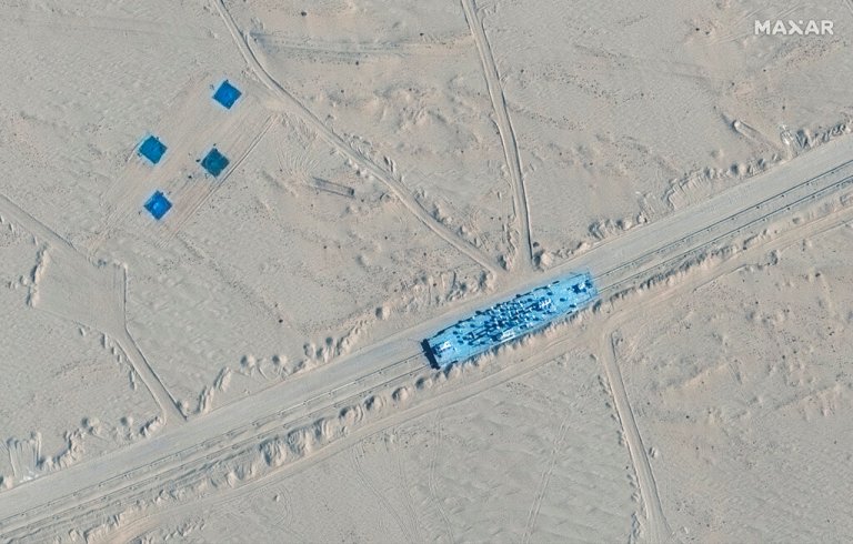 China builds missile target models in shape of US warships